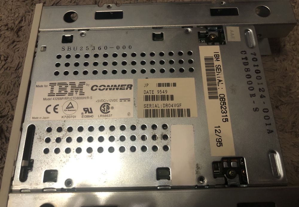 • IMB Conner 4326NP - DDS2 SCSI - Napęd Streamer DAT Tape Drive