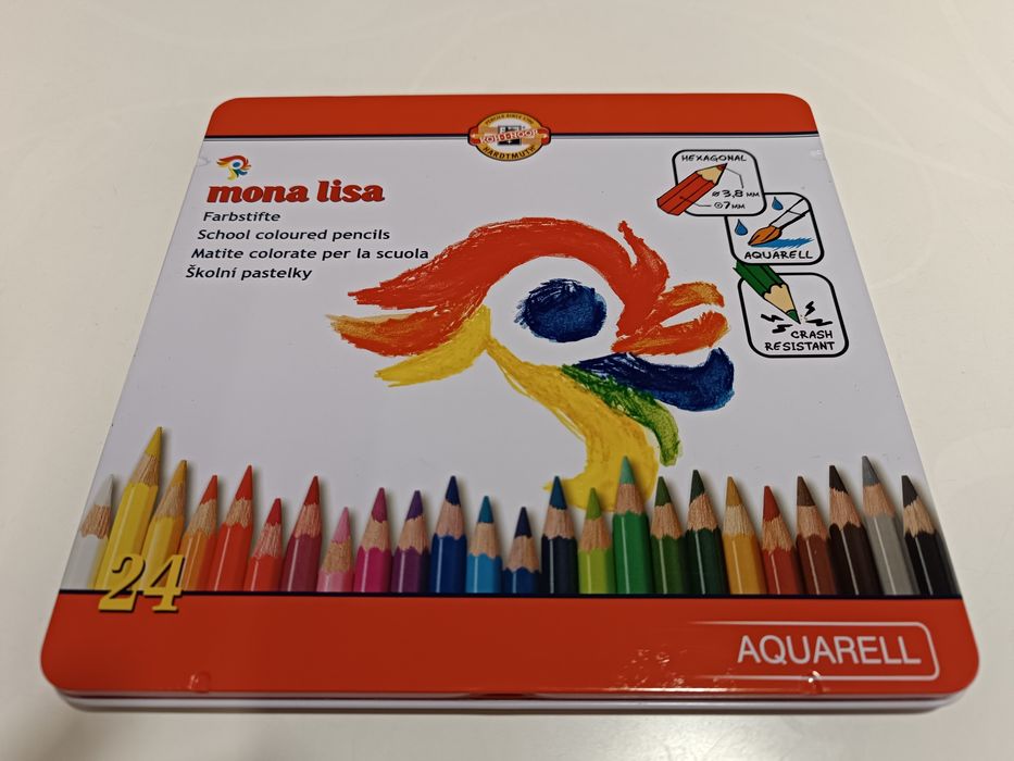 Zestaw kredek akwarelowych KOH-I-NOOR w metalowym etui