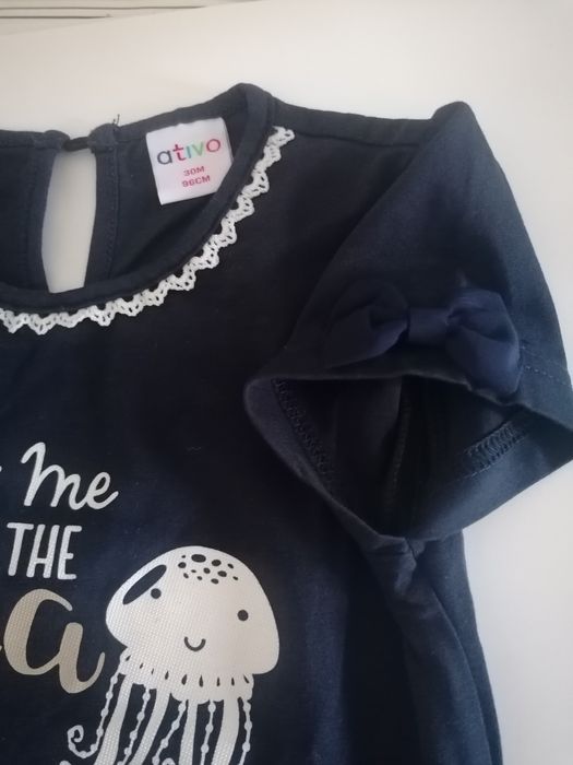 Lote de 2 t-shirts para menina de 3 anos