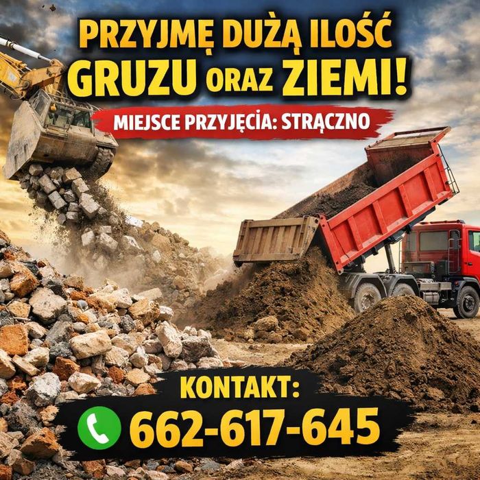 Przyjmę duże ilości gruzu budowlanego oraz ziemi.