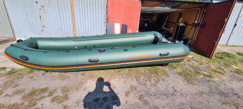 Ponton Kolibri KM-450DSL Aluminiowa podłoga, zielony