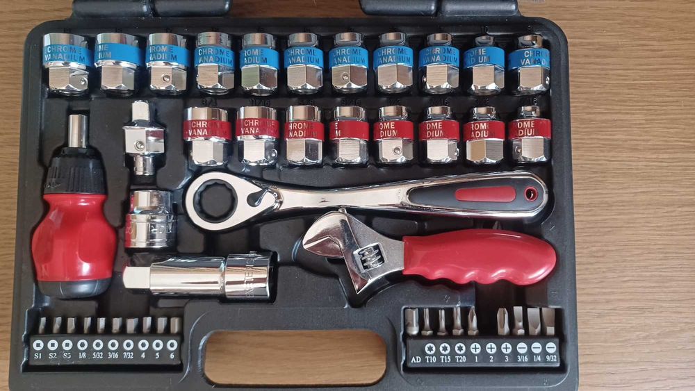 Mala Antiga Jogo 45 Chaves Diversas Chrome Vanadium Modelo:TK22003A