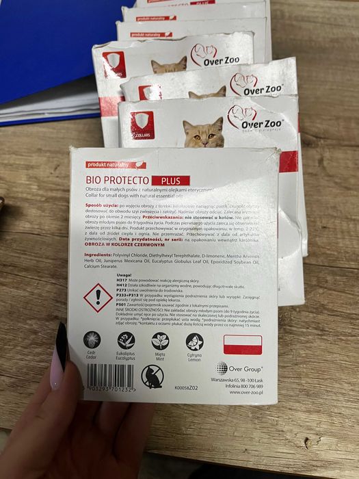 Obroża na psa kota ochronna eukaliptus mięta cytryna bio