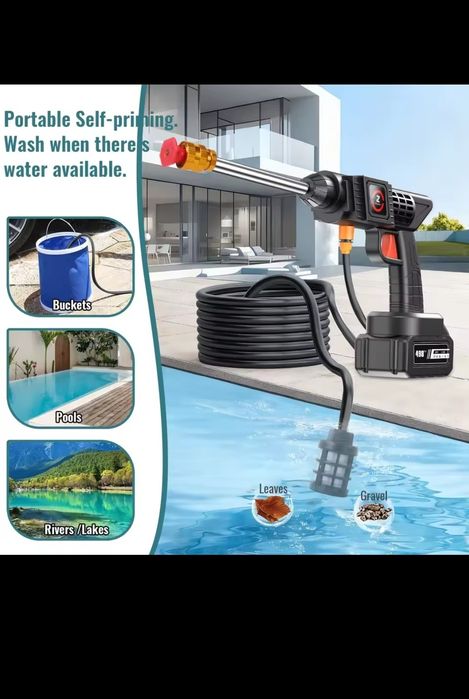 Myjka karcher akumulatorowa 2 x aku 48v  cały osprzęt walizka