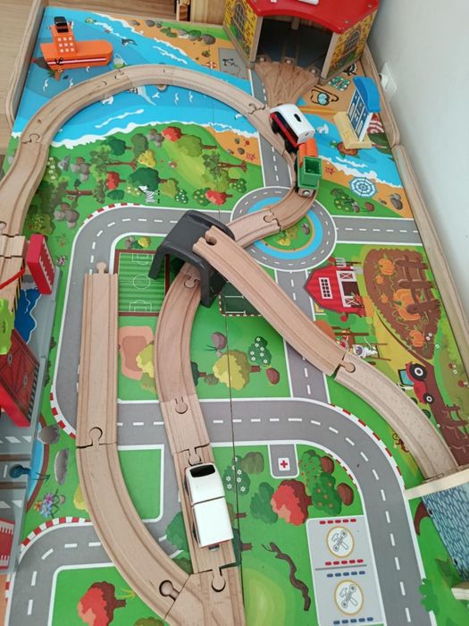 Kolejka drewniana stół kinderkraft