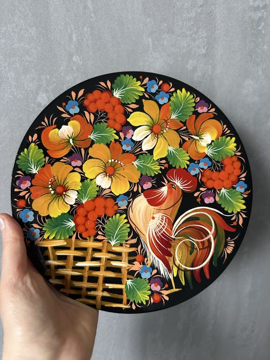 Тарелка Петриковская роспись