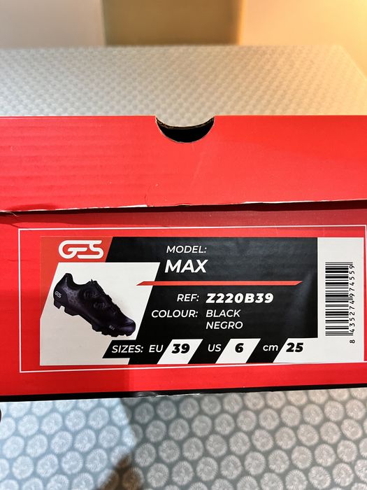 Sapatilhas de bicicleta BTT Ges MTB Max novas