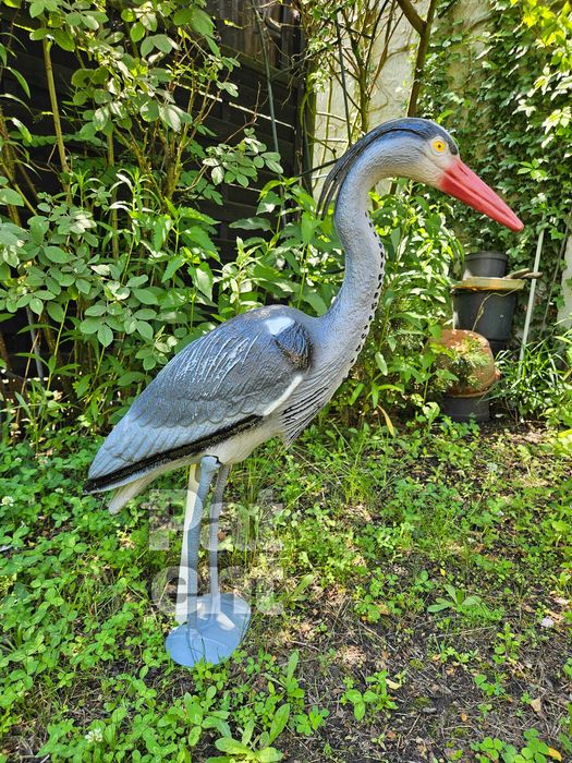Figurka dekoracja czapla 70 cm wysoka ozdoba dom ogród taras