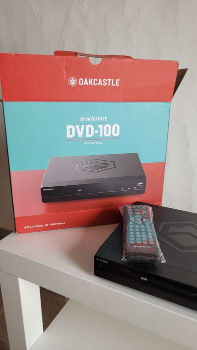 Leitor DVD / CD Oakcastle DVD100 Full HD (Multirregião) – C/ Caixa e Garantia