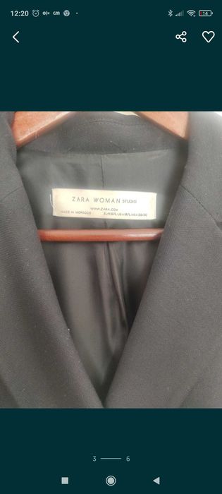 Blazer Zara azul escuro M