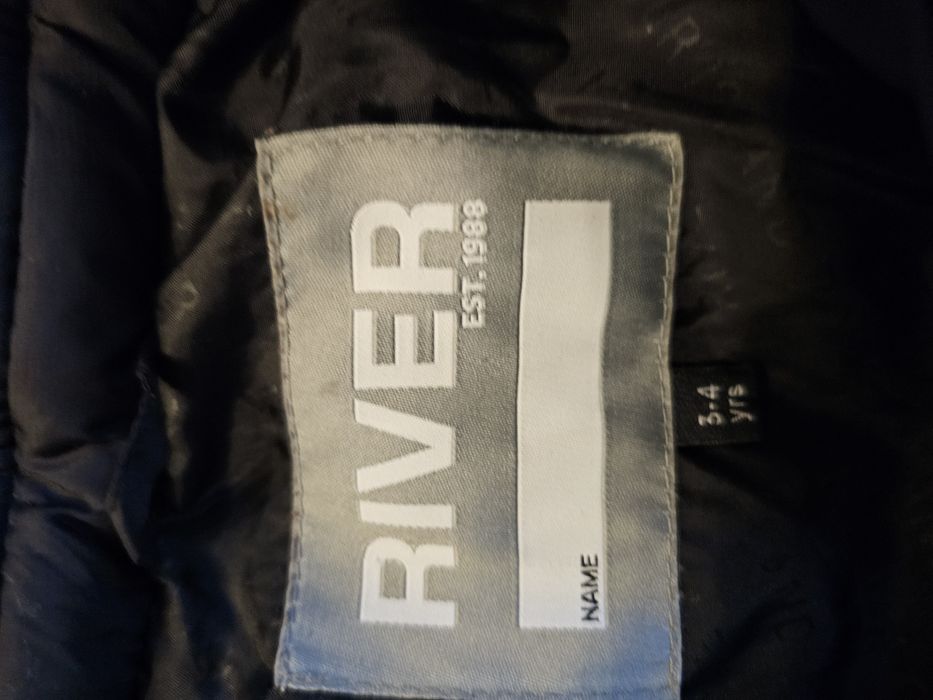 Czarna kurtka zimowa dziecięca River rozm 104cm