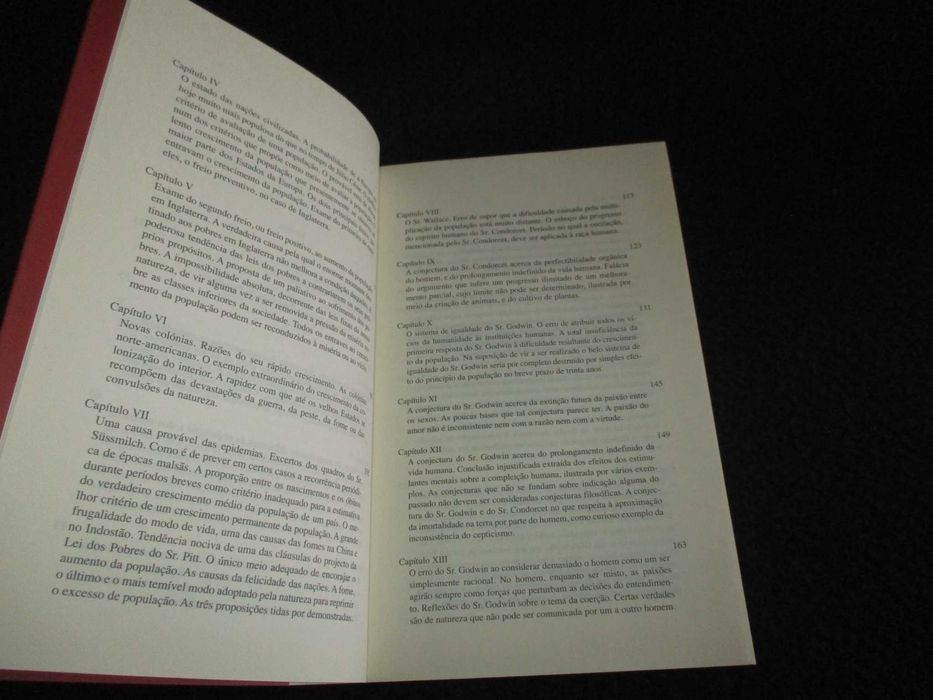 Livro Ensaio Sobre o Princípio da População Thomas Robert Malthus