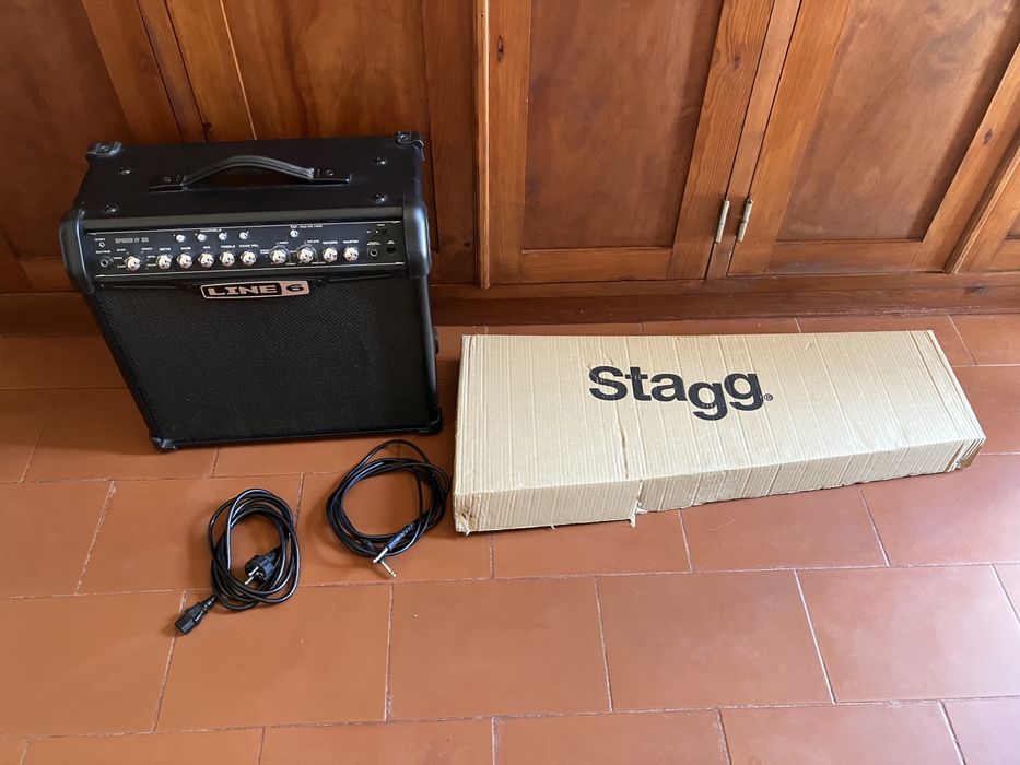 Guitarra eletrica + amplificador