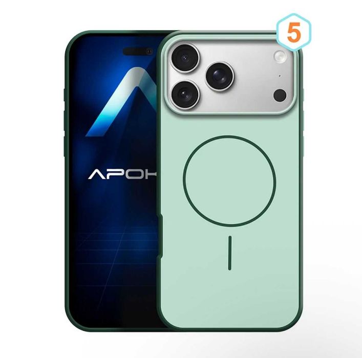 Capa de Silicone Bicolor com Magsafe para iPhone 17 Pro Max
