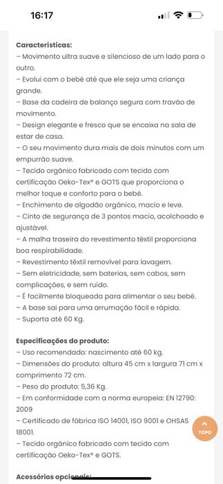 Espreguiçadeira Nuna Leaf