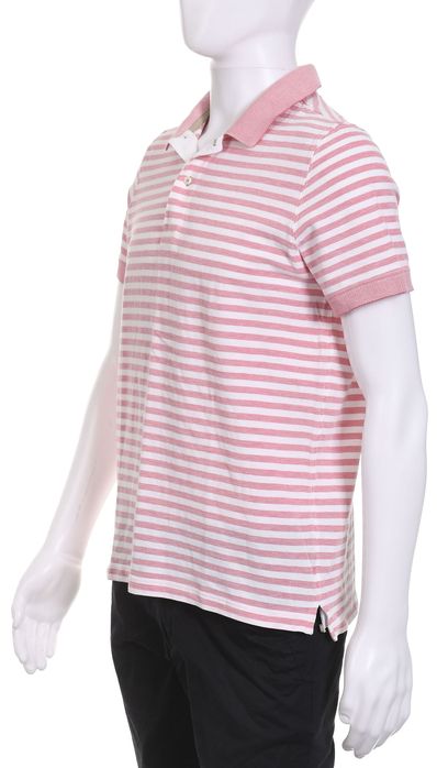 MASSIMO DUTTI koszulka polo męska paski bawełna L