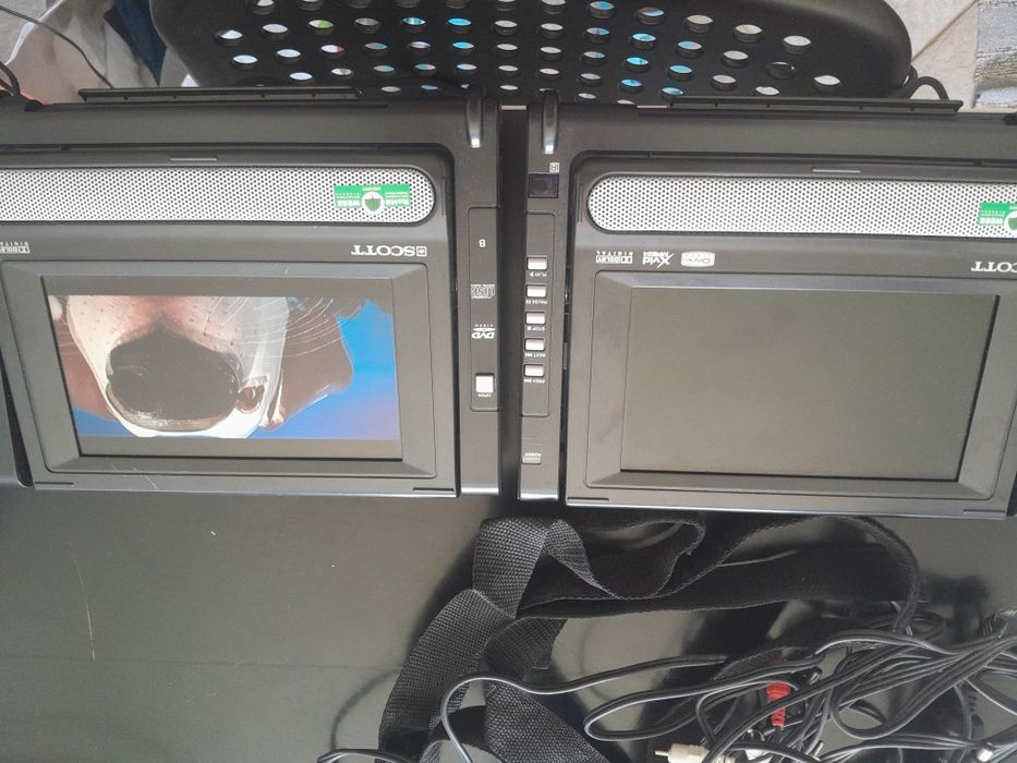 Conjunto de leitor de dvd portátil