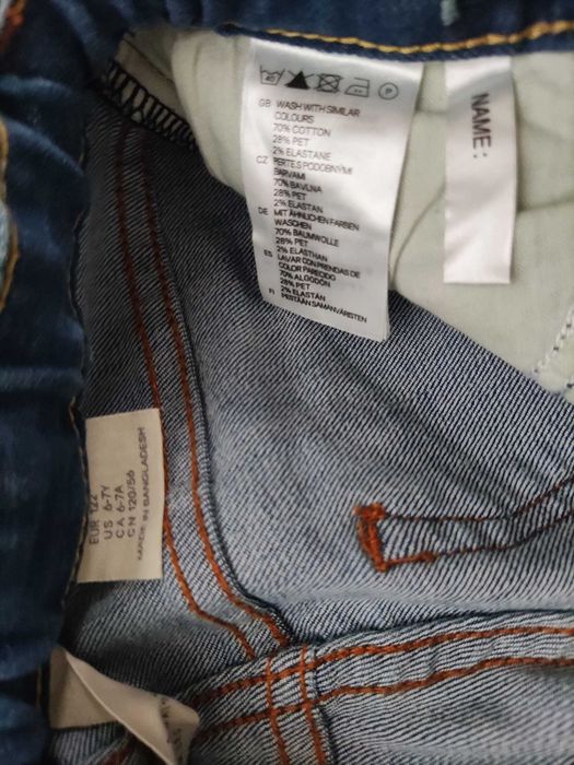 H&M SQIN spodnie jeansy rybaczki 6 - 7 lat roz. 122