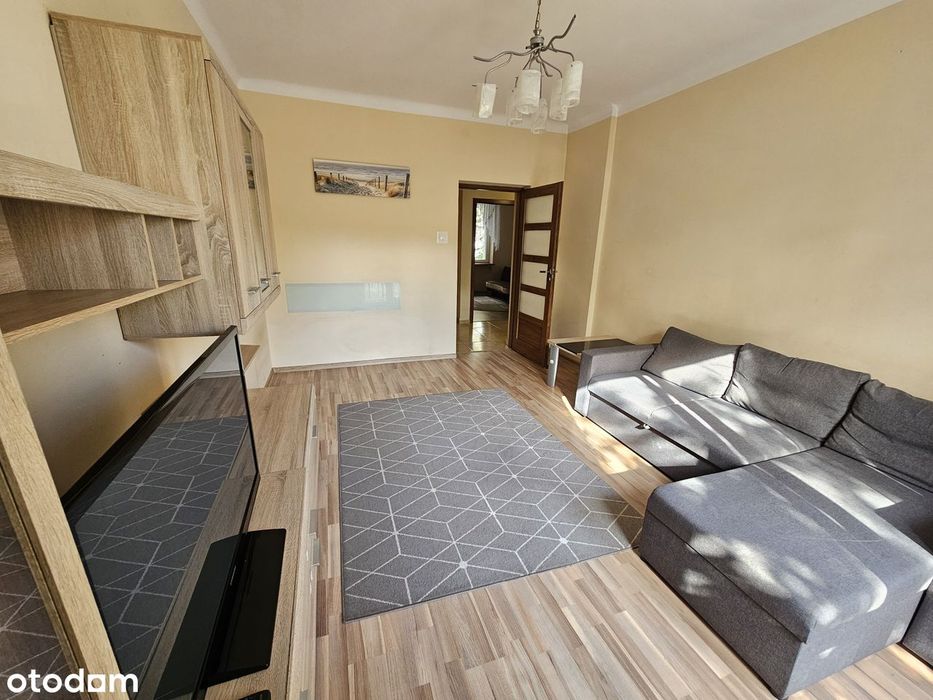 2 pokoje + kuchnia 46,55m²; 5 min. spacerem do WKD