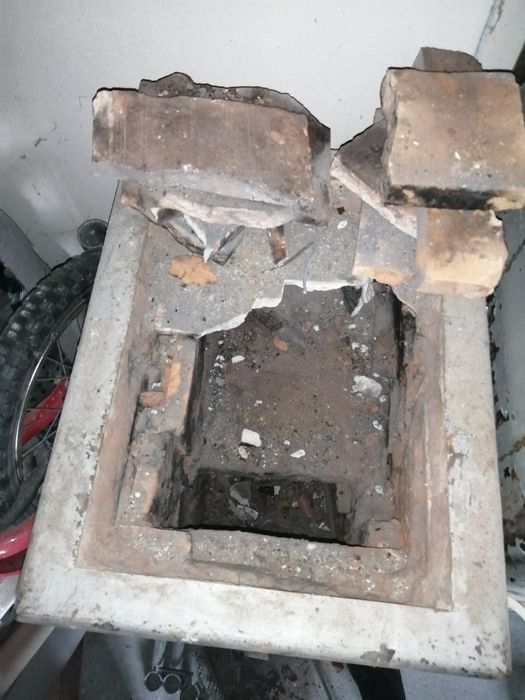 Piec kaflowy przenośny koza