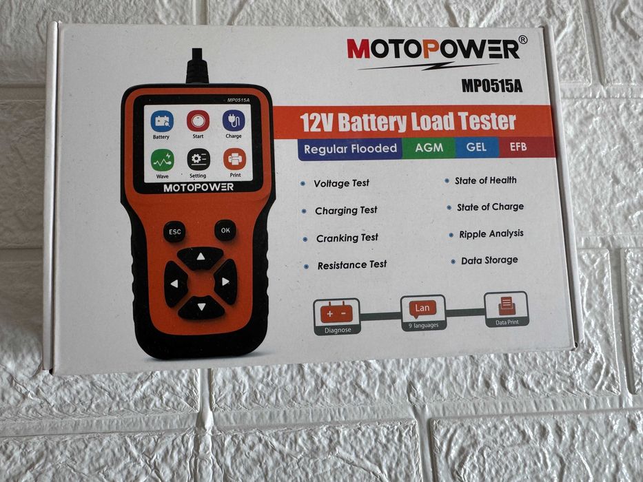 MOTOPOWER MP0515A 12V 100 - 2000 CCA – Tester Akumulatorów