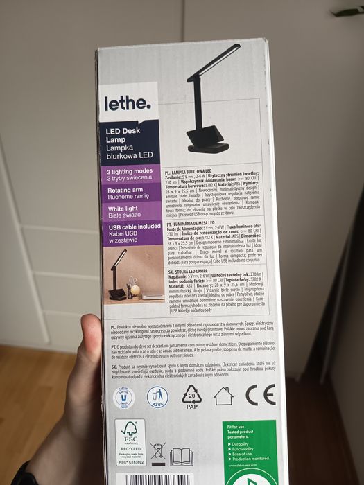 Lampka biurkowa LED nowa