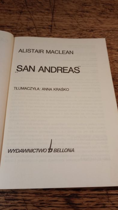 San Andreas. Alistar McLean