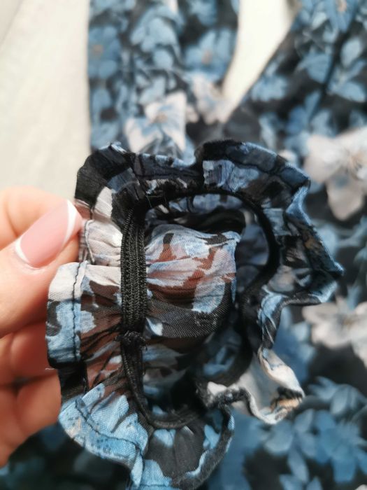 Sukienka baby doll w kwiaty kwiaty