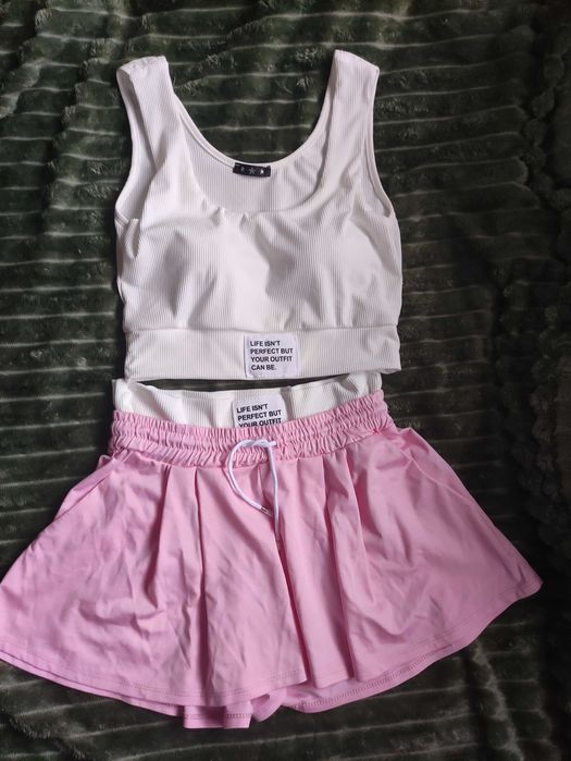 Różowy komplet S- małe L Made in Italy