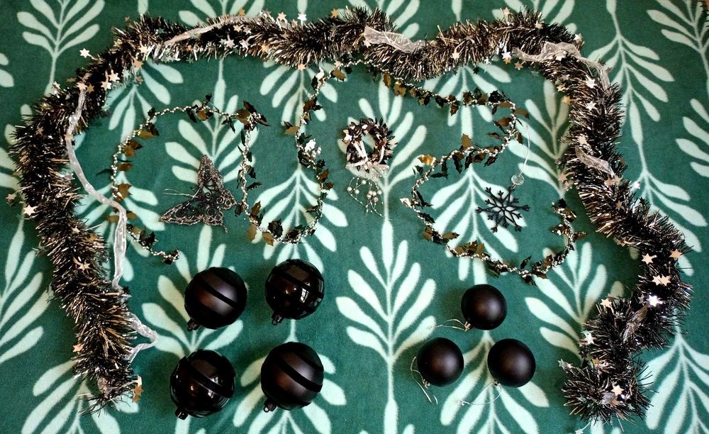 Black Christmas Ornaments
