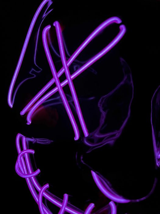 Máscara nova Halloween/Carnaval LED