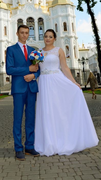 Продам свадебное платье 46-50р.