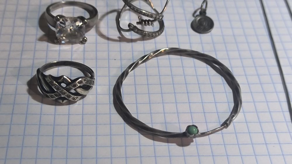 Срібні  прикраси