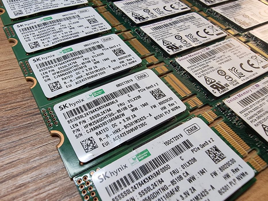 SSD M.2 nvme 256gb Samsung Hynix Memory Union