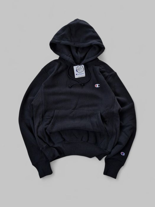 Nowa bluza Champion Reverse Weave USA czarna małe logo moma basic