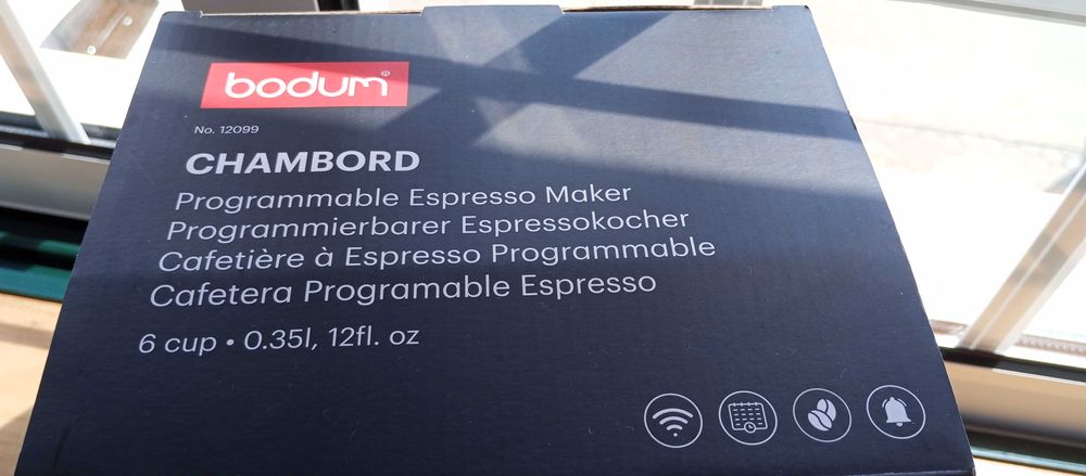 BODUM CHAMBORD Programmable Espresso Maker 6 cup (Nova)