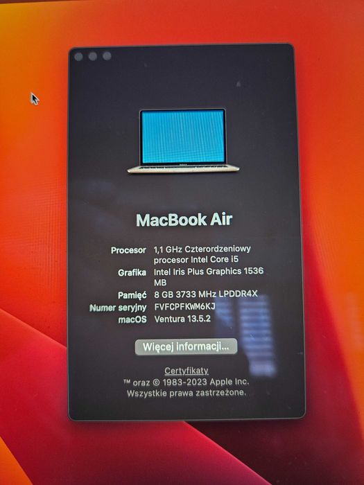 MacBook Air 13" Rose Gold i5 512GB