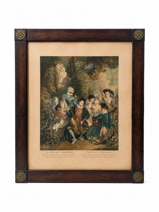 Gravura - Jean-Antoine Watteau de 1735