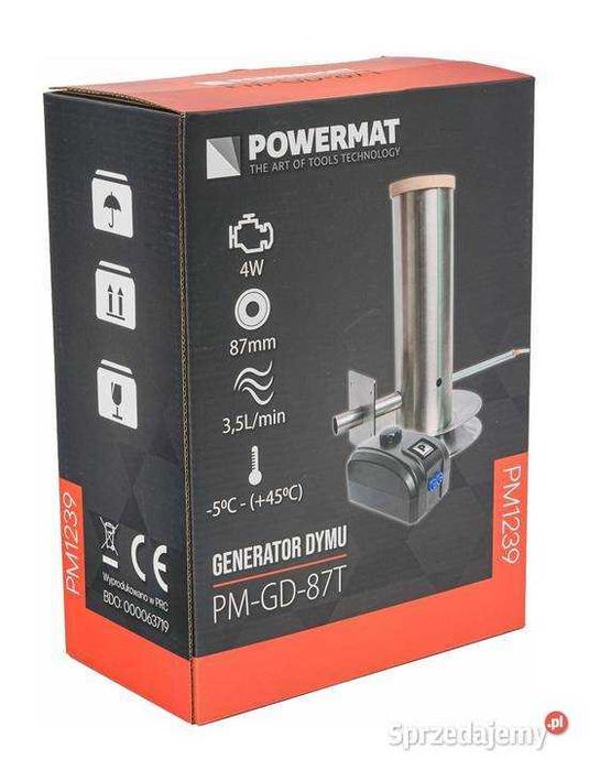 GENERATOR DYMU DO WĘDZARNI zadymiarka wytwornica  PM-GD-87T