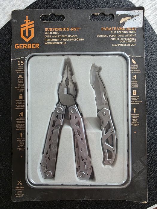 Zestaw Gerber Multitool Suspension NXT + Nóż Mini Paraframe Gift Box