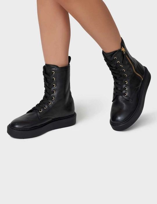 Baldinini Женские кожаные высокие ботинки сапоги челси 100% Италия