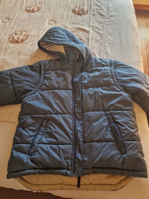 Kispo azul, da Nautical, com mangas de sair, ficando colete, tam.S