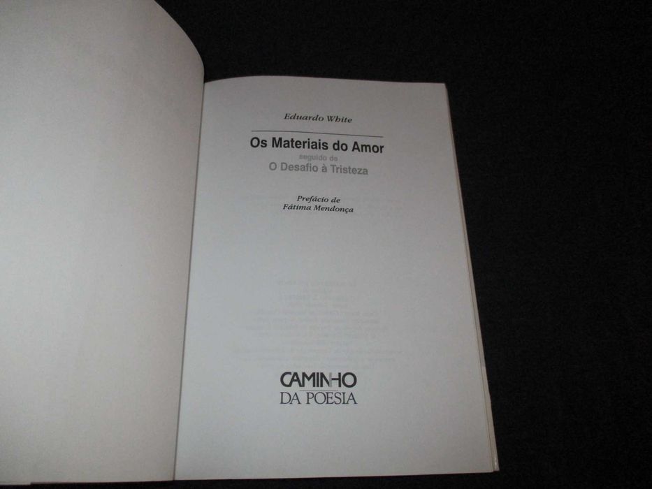 Livro Os Materiais do Amor Eduardo White
