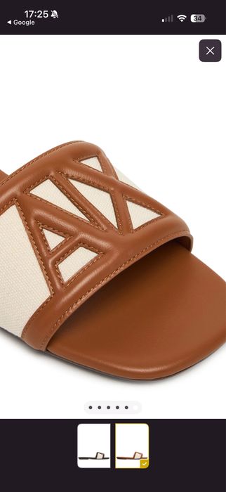 Шльопанці Armani Exchange 37 розмір