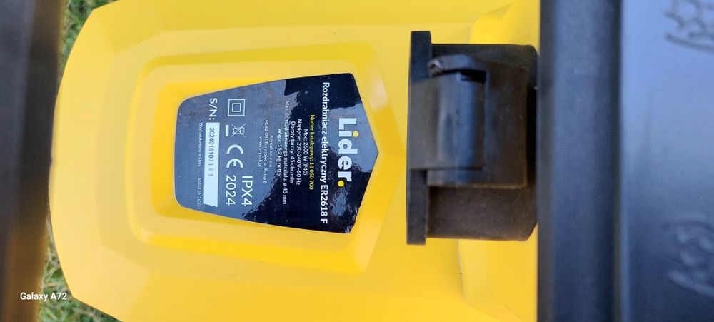 Rozdrabniacz do gałęzi Lider frezowy ER2618F 2600W 45mm