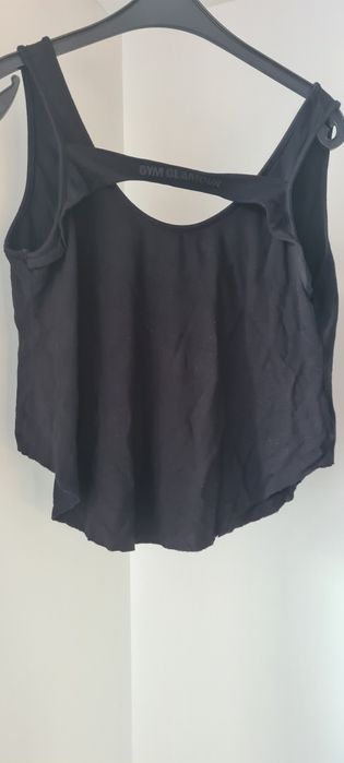 Bluzka czarna gym glamour