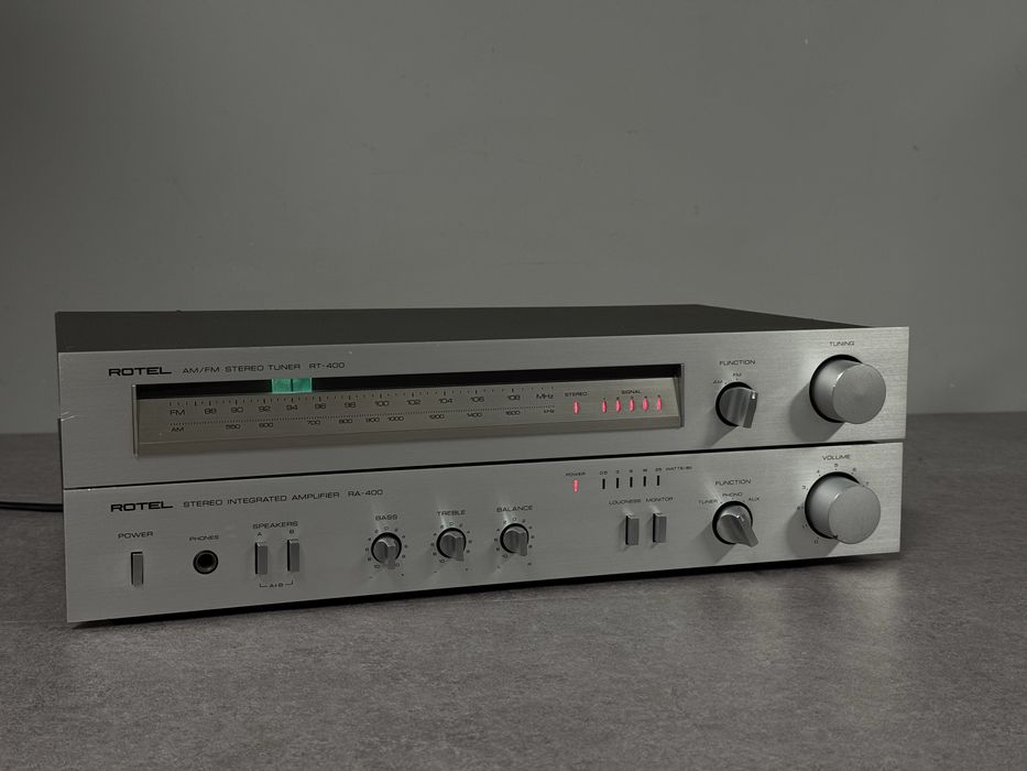 Zestaw Rotel RA-400 + RT-400 wzmacniacz tuner Hi-Fi stereo