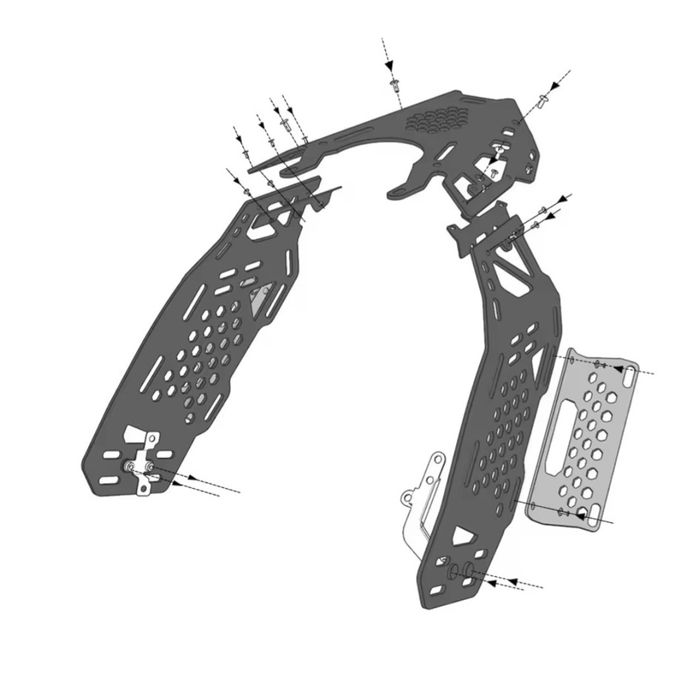 Suporte lateral malas kove 450 rally