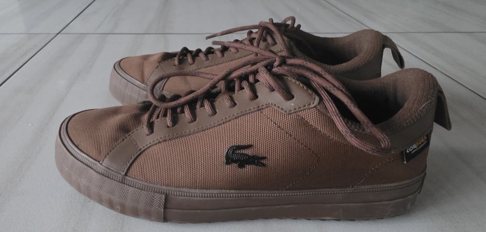 Buty Lacoste   sneakersy niskie brązowe  41