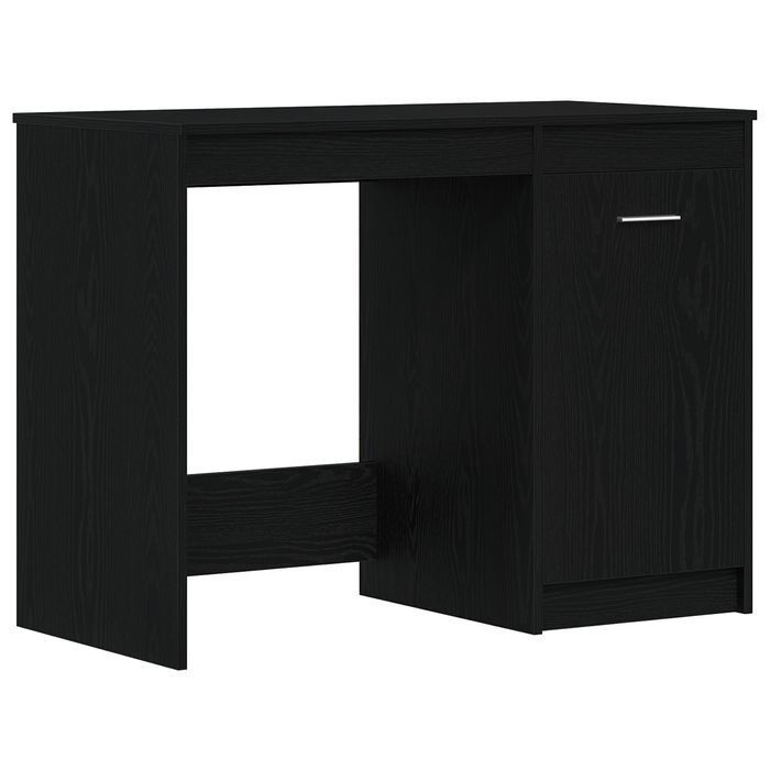 Biurko Vidaxl Czarne Dąb 100X50X76 Cm Materiał Drewnopochodny
